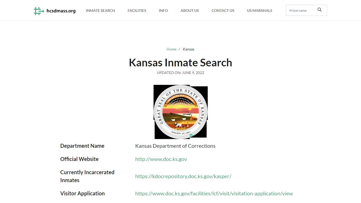 Kansas Inmate Search – Kansas Department of Corrections Offender Lookup